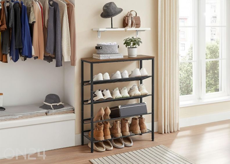 Jalanõuderiiul, pruun/must suurendatud