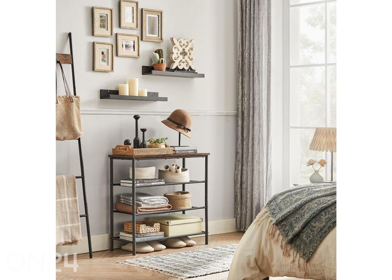 Jalanõuderiiul, pruun/must suurendatud