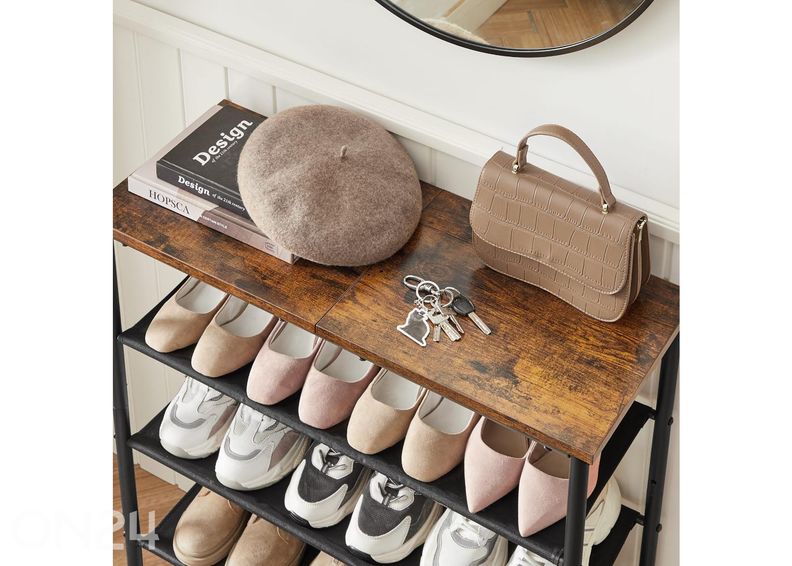 Jalanõuderiiul, pruun/must suurendatud