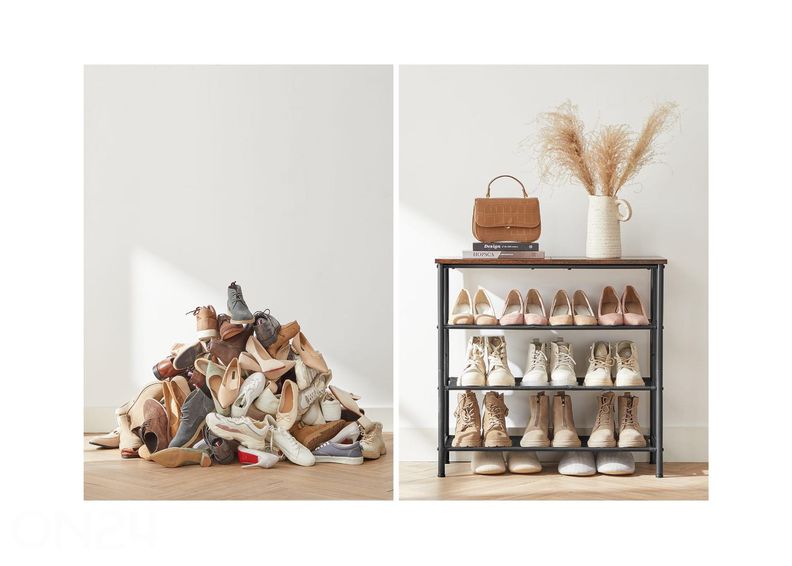 Jalanõuderiiul, pruun/must suurendatud