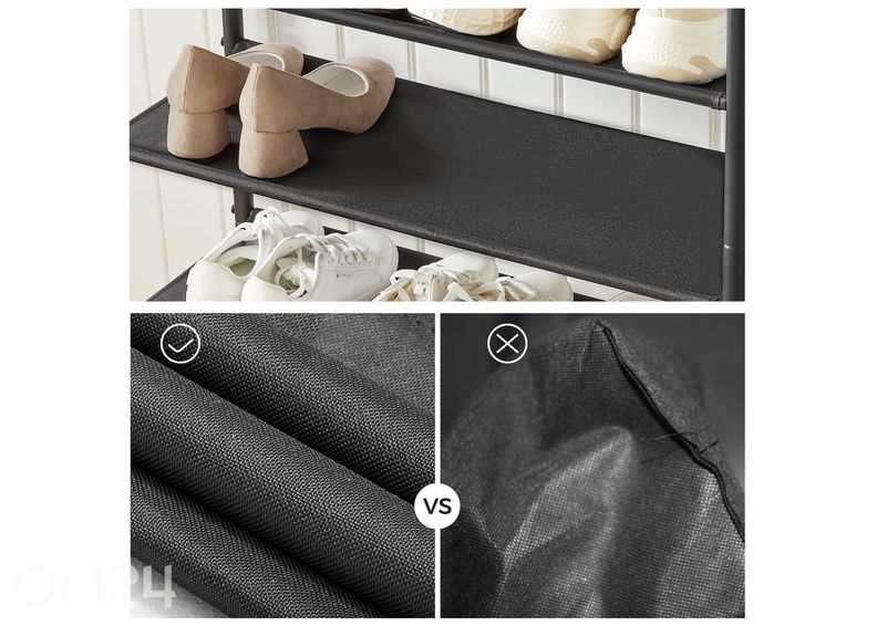 Jalanõuderiiul, pruun/must suurendatud