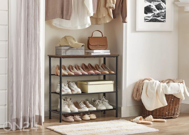 Jalanõuderiiul, pruun/must suurendatud