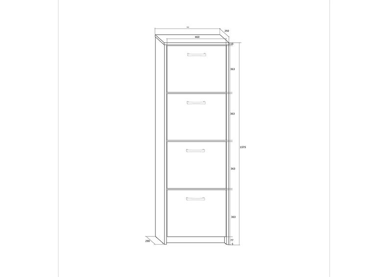 Jalatsikapp 50 cm suurendatud