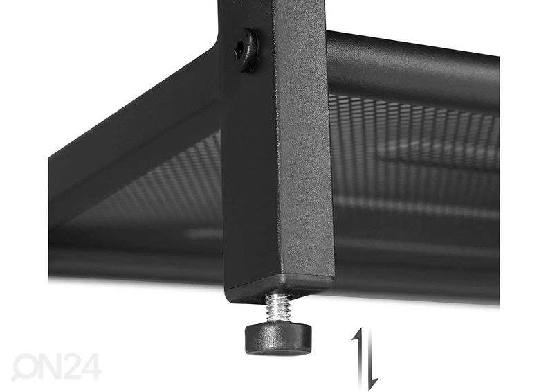 Jalatsiriiul 100 cm, pruun/must suurendatud