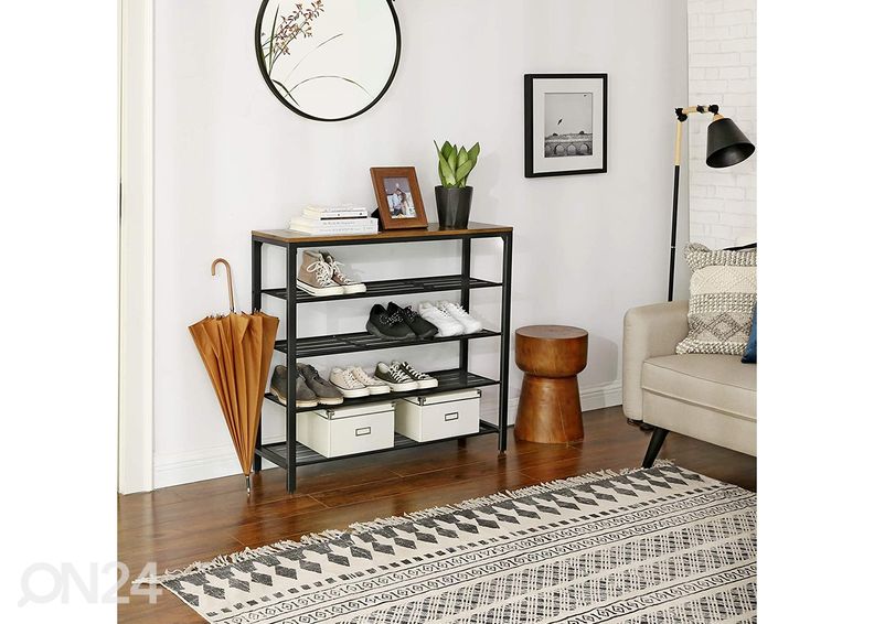 Jalatsiriiul 100 cm, pruun/must suurendatud