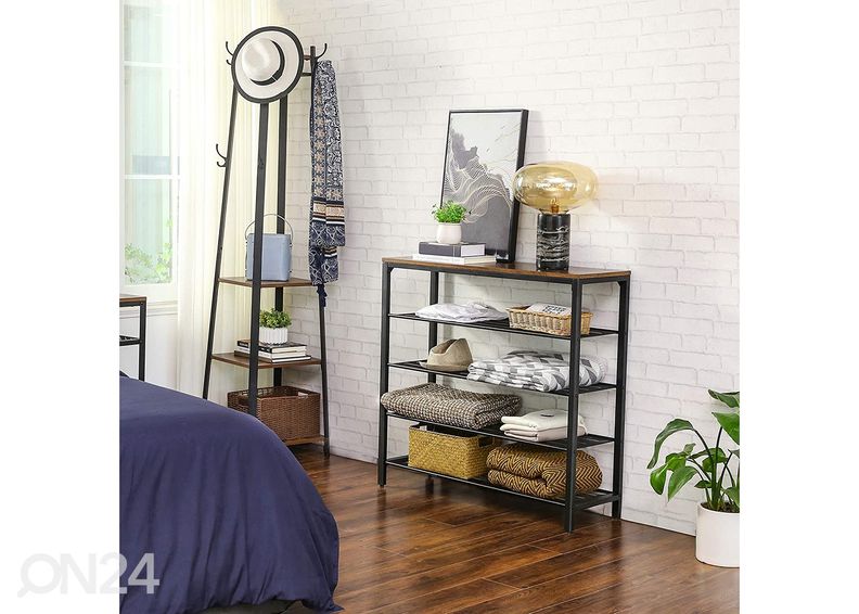 Jalatsiriiul 100 cm, pruun/must suurendatud