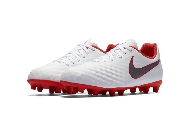Jalgpallijalatsid lastele muru Nike Magista Obra 2 Club FG JR AH7314 107 valge suurendatud