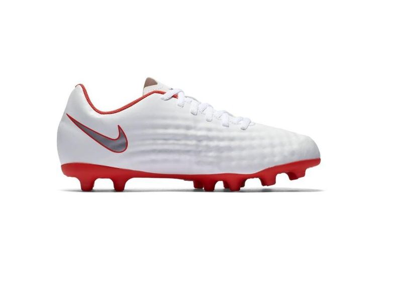 Jalgpallijalatsid lastele muru Nike Magista Obra 2 Club FG JR AH7314 107 valge suurendatud