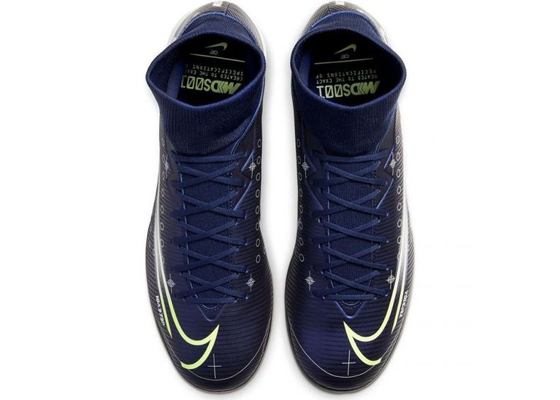 Jalgpallijalatsid saali meestele Nike Mercurial Superfly 7 Academy MDS IC M BQ5430-401 suurendatud
