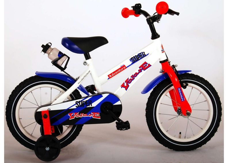 Jalgratas lastele Super White 14 tolli Volare suurendatud