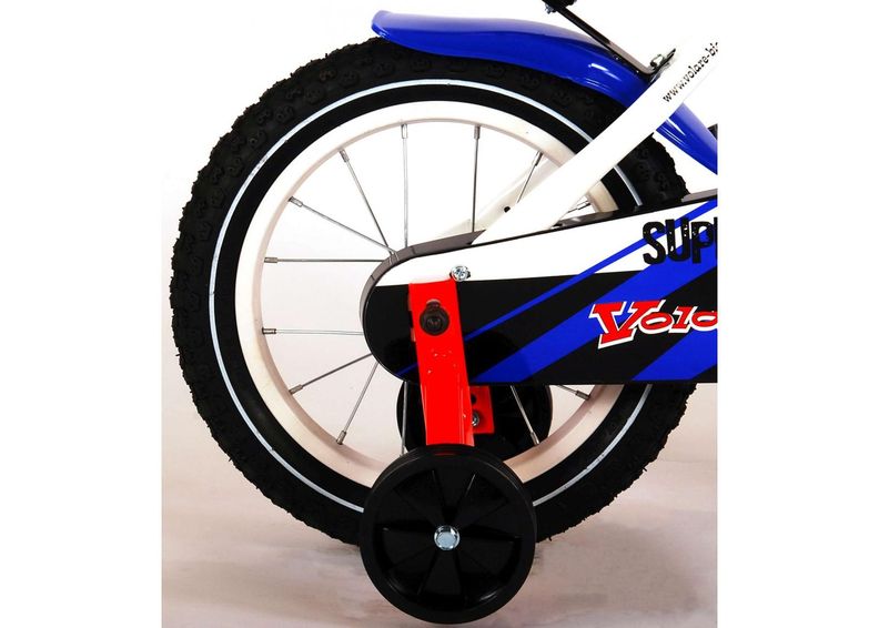 Jalgratas lastele Super White 14 tolli Volare suurendatud