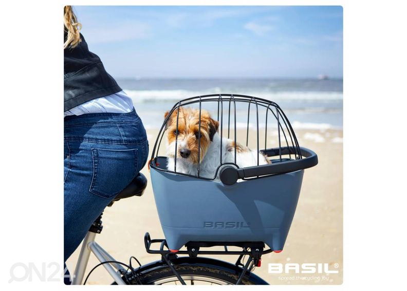 Jalgratta lemmikloomakorv Basil Buddy MIK suurendatud