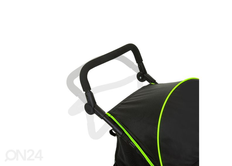 Jalutuskäru Hauck Comfort Runner must/neoonkollane suurendatud