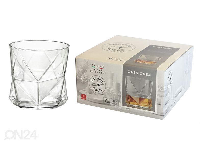 Joogiklaas Bormioli Rocco Cassiopea 32 cl, 4 tk suurendatud
