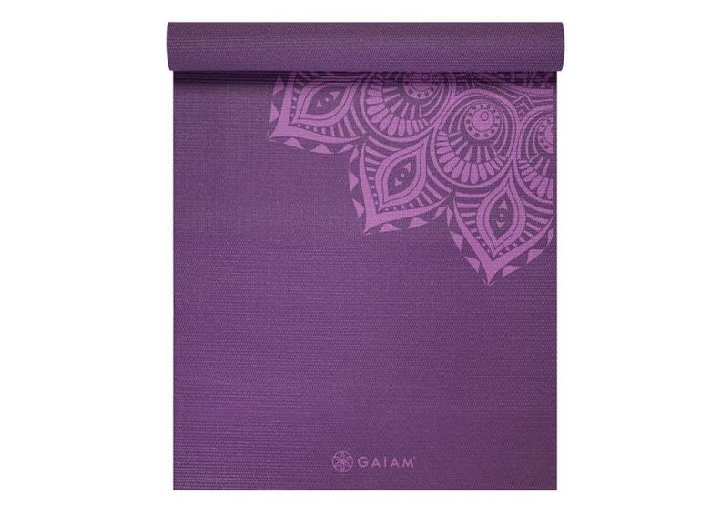Joogmatt lilla Mandala 6mm GAIAM suurendatud