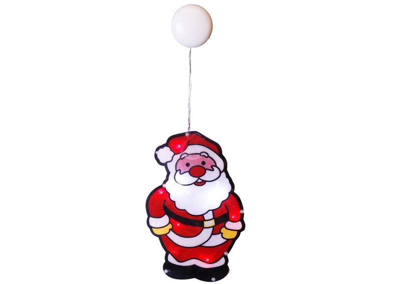 Jõulukaunistus aknale Jõuluvana suurendatud