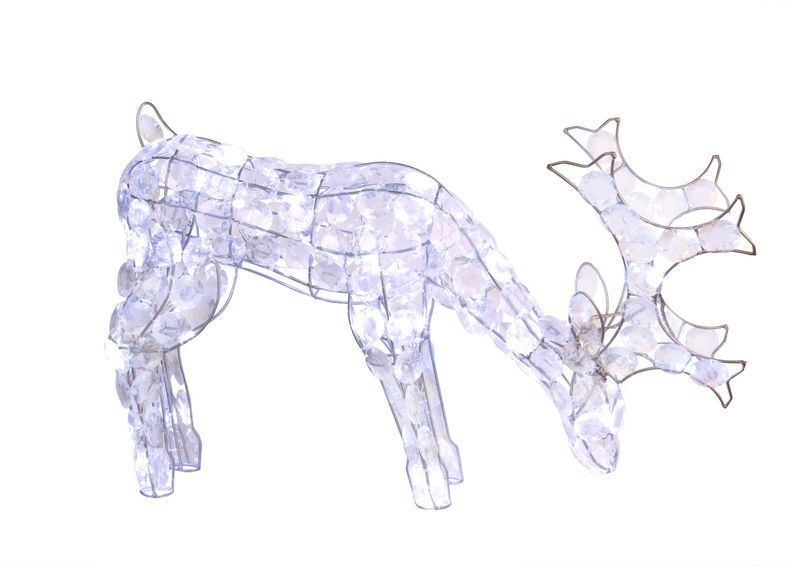 Jõulukaunistus õue Reindeer 34cm suurendatud