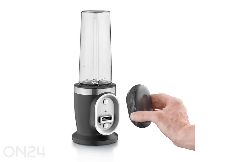 Juhtmevaba blender Caso Click & Blend 03622, 0.5 L, mattmust/roostevaba teras suurendatud