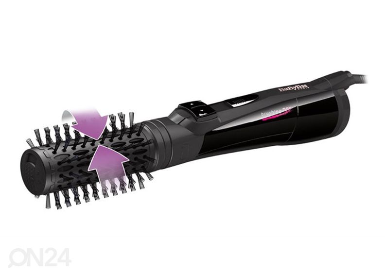 Juuksekoolutaja Babyliss, pöörleva harjaga suurendatud