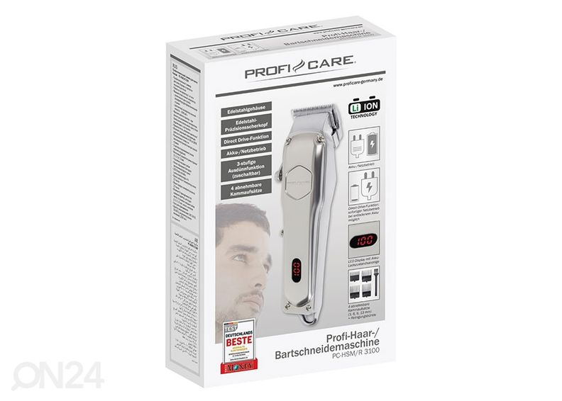 Juukselõikaja ProfiCare PCHSMR3100 suurendatud