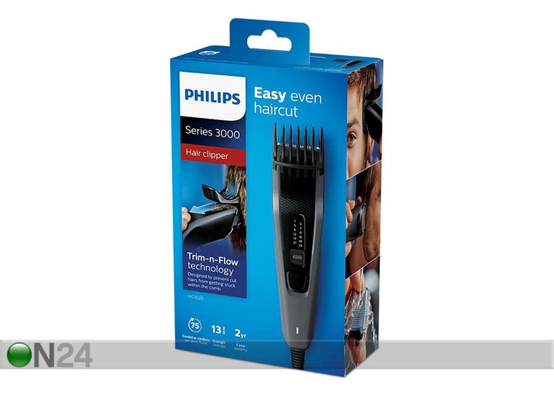 Juukselõikusmasin Philips 3000 seeria suurendatud