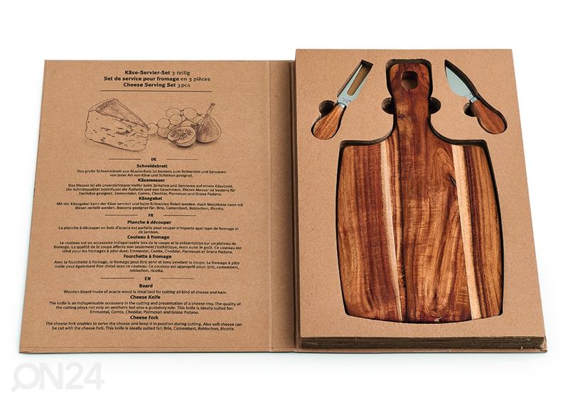 Juustu serveerimise komplekt suurendatud