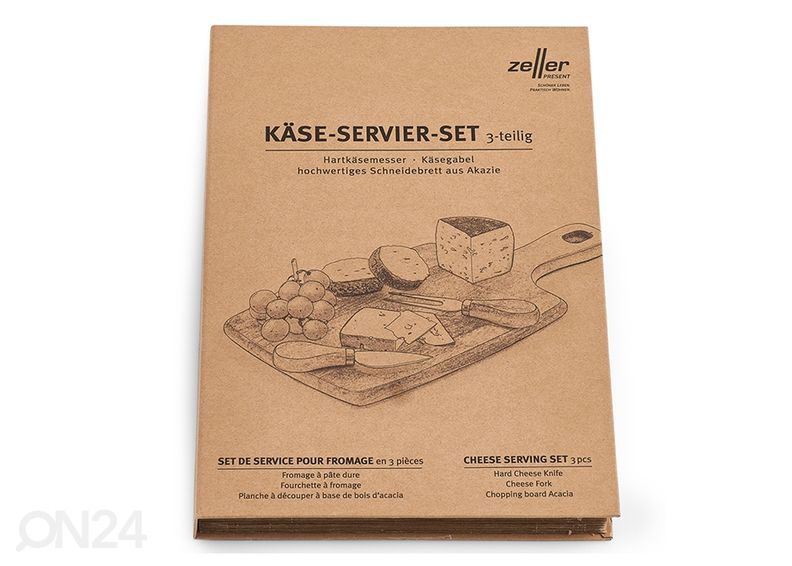 Juustu serveerimise komplekt suurendatud