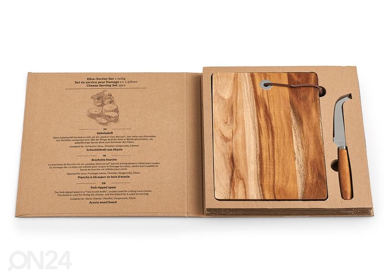 Juustu serveerimise komplekt suurendatud