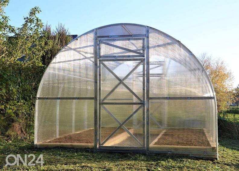 Kaarkasvuhoone Kerttu, 4 mm 3x8 m suurendatud