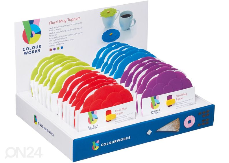 Kaas silikoonist Colourworks 13 cm suurendatud