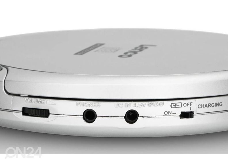 Kaasaskantav CD-mängija Lenco CD201SI, hõbedane suurendatud