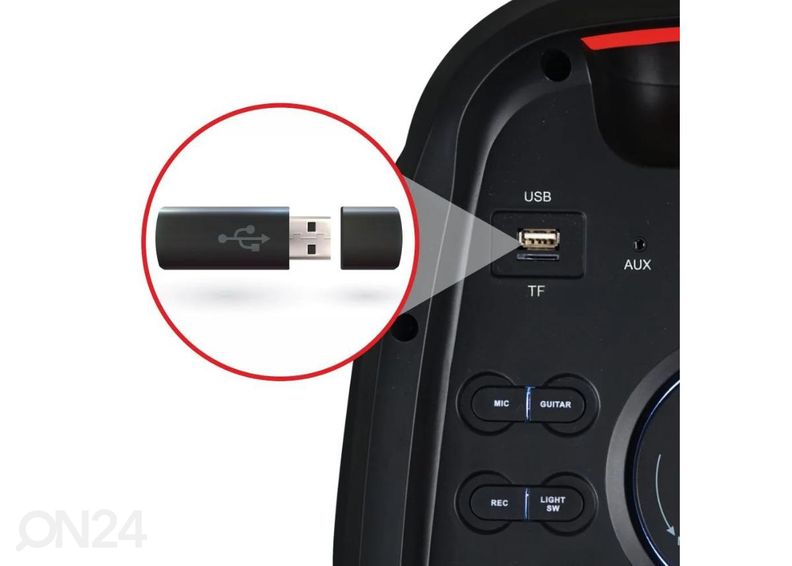 Kaasaskantav muusikakeskus Manta SPK0802 suurendatud