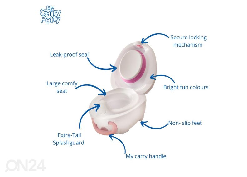 Kaasaskantav pissipott My Carry Potty kassipoeg suurendatud