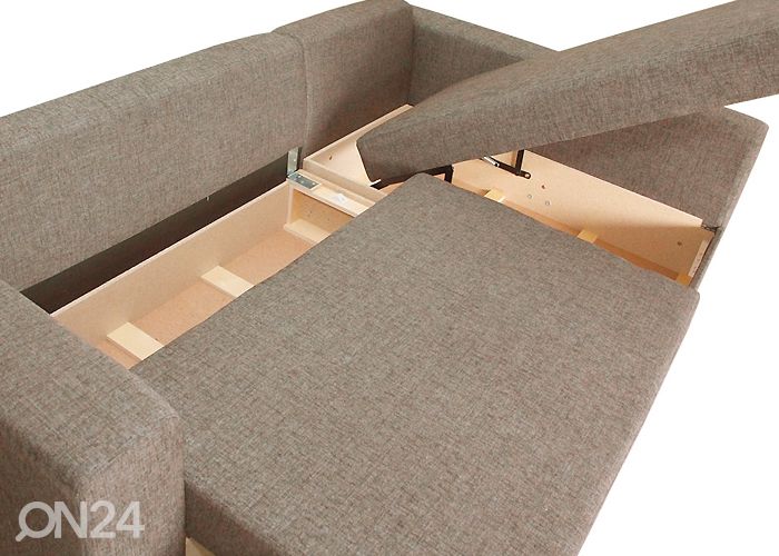 Kahe pesukastiga nurgadiivan-voodi Randa II suurendatud