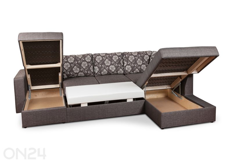 Kahe pesukastiga nurgadiivanvoodi Rowena suurendatud