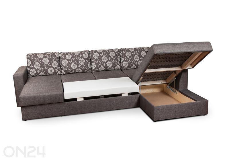 Kahe pesukastiga nurgadiivanvoodi Rowena suurendatud