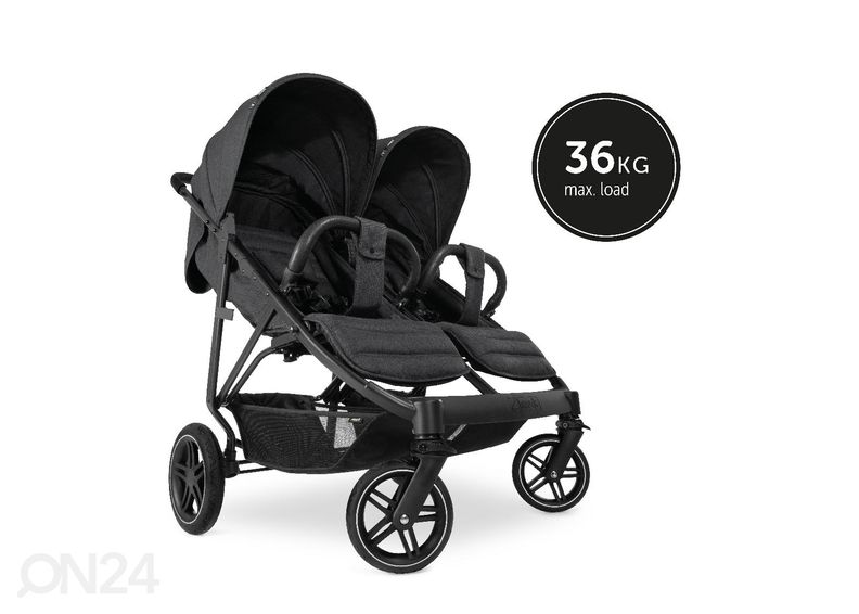 Kahekohaline jalutuskäru Hauck Select Uptown Duo Melange must suurendatud