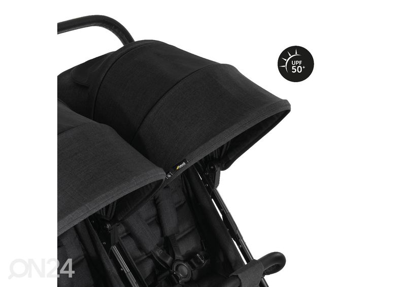 Kahekohaline jalutuskäru Hauck Select Uptown Duo Melange must suurendatud