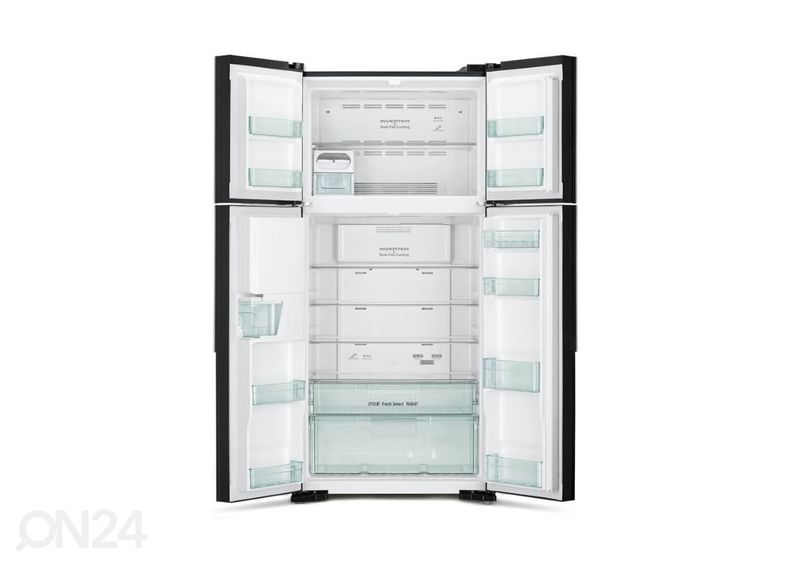Kahepoolne külmik Hitachi R-W661PRU1 suurendatud