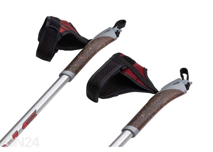 Käimiskepid Nordic STC alumiinium teleskoop 100-135 cm suurendatud