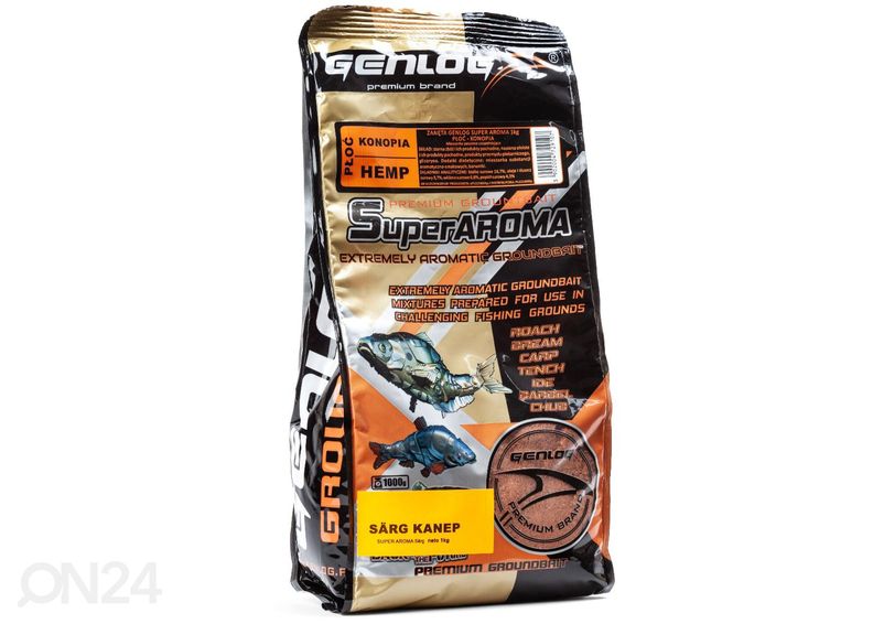 Kalasööt genlog super aroma 1 kg särg kanep suurendatud