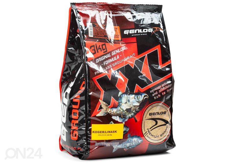 Kalasööt genlog xxl 3 kg koger-linask suurendatud