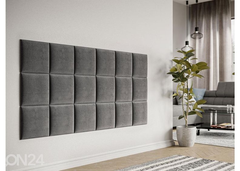 Kangaga kaetud seinapaneel 30x30 cm suurendatud