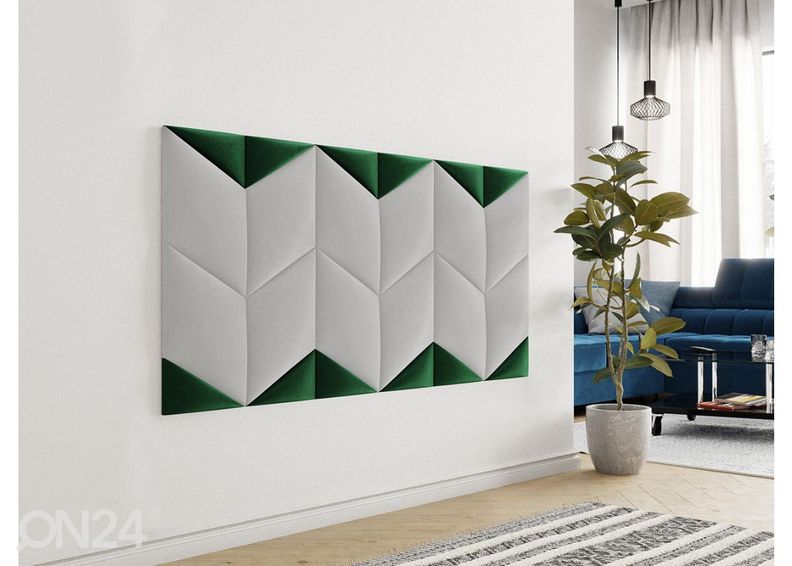 Kangaga kaetud seinapaneel Nurk I 16,5x33 cm suurendatud