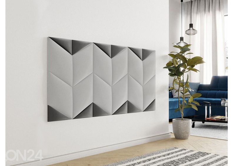 Kangaga kaetud seinapaneel Nurk I 16,5x33 cm suurendatud