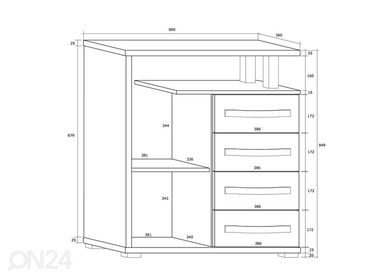 Kappriiul Cloghroe 80 cm suurendatud