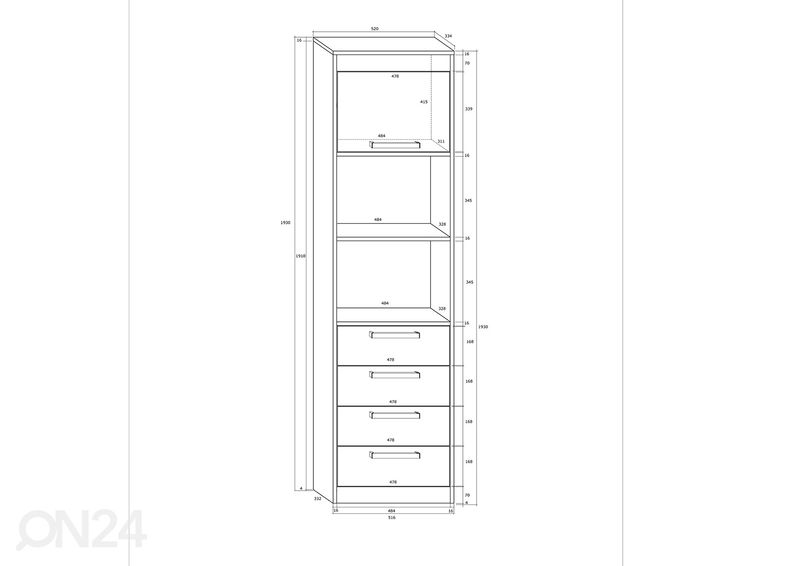 Kappriiul Cobhy 52 cm suurendatud
