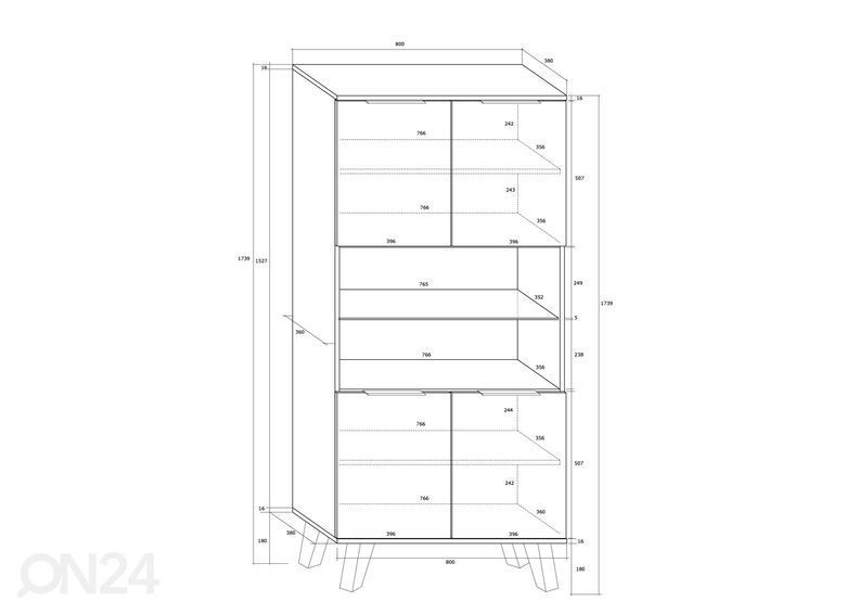 Kappriiul Kilty 80 cm suurendatud