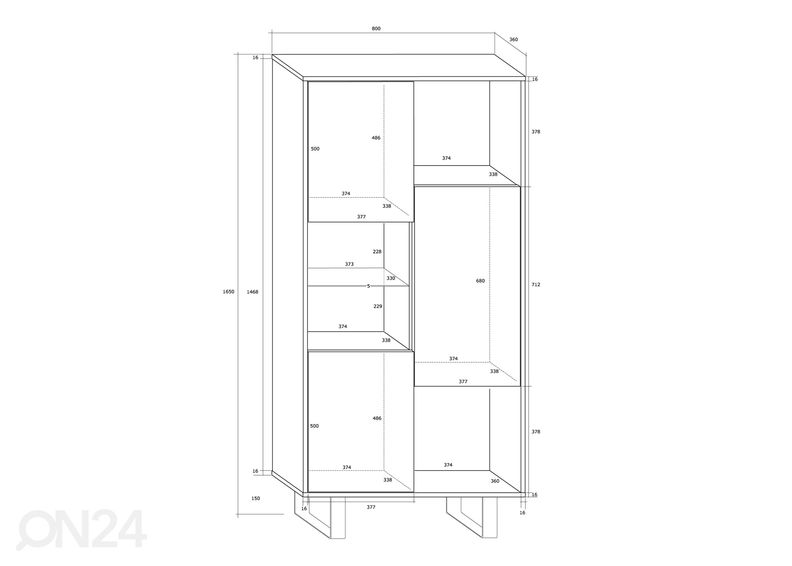 Kappriiul Rossca 80 cm suurendatud