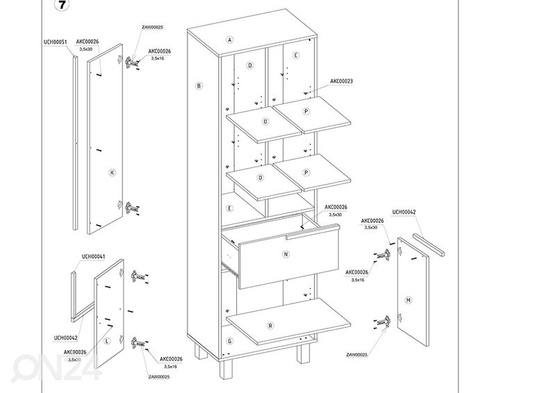 Kappriiul Youghal 60 cm suurendatud